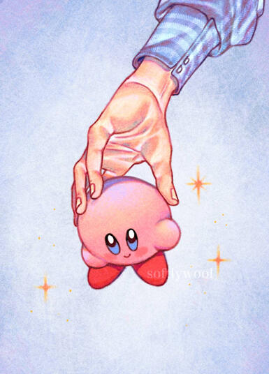 Hold Kirby gently